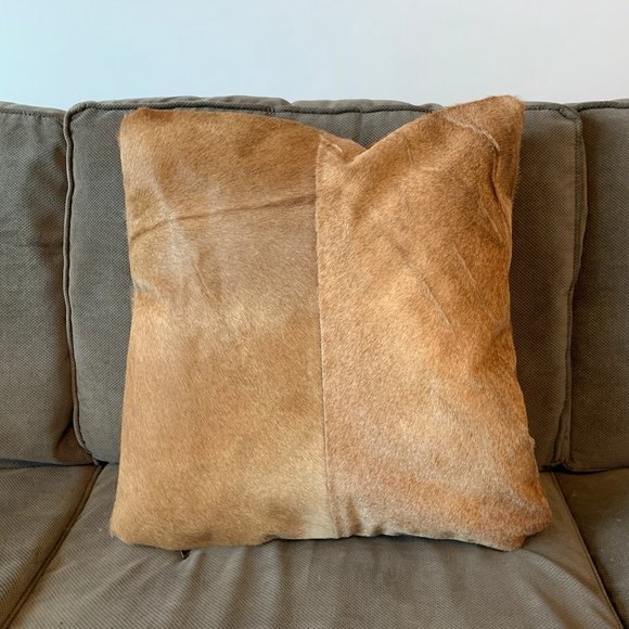 NWT Pottery Barn Hair on Hide Pillow Cover - Picture 4 of 4